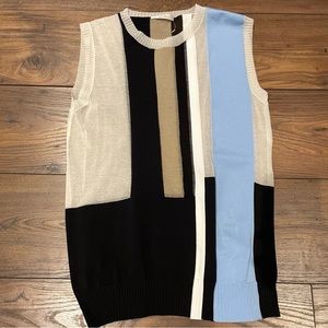 Celine sheer color block vest size M